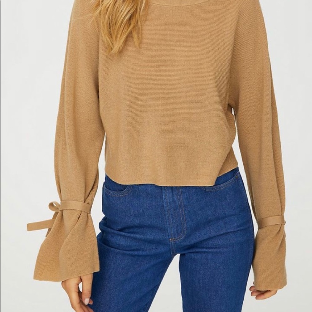 Aritzia Emmy sweater in tan
